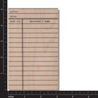 Wood Rubber Stamps  Library Book Return Card  School Books  Dates  Mixed Media