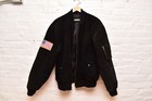 Vintage New Crew Us Navy Genuine Leather Patch Coat Jacket Mens Medium