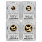 2021w Ty1 Proof Gold American Eagle Set 1 10  1 4  1 2  1oz Pcgs Pr 70 Dcam Fdoi