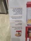 Nostalgia Kpm200cart 45 Inch Tall Vintage Collection Popcorn Cart - Red white