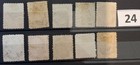 1859 Canada Sc  14 1c Rose First Cents Issue Collection Of 10 Stamps
