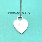 Tiffany   Co Necklace Return To Heart Silver 925 Sterling Silver