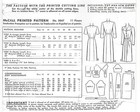 1942 Vintage Sewing Pattern B32  Dress  r311 
