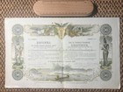 Stock Share Bond Gornji Kovilj 1897 year Kingdom Of Serbia