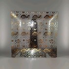 Georges Briard Glass Plate Dish Square Gold Gilt Appetizers Trinket Key Coin Mcm