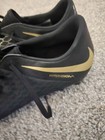 Nike Hypervenom Phantom Men s Soccer Cleats Size 10 5 Black   Gold