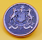 19 Vintage Antique Metal Picture Button Coat Of Arms Honor Fair Preowned Condit 