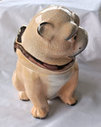 Antique Victorian Pug Dog Humidor Tobacco Jar Smoking Pipe Large 8  X 6  1800s