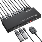 Mt-viki 4 Port Displayport Kvm Switch 4k 60hz Dp1 2 Hotkey Metal W  4 Usb Cables
