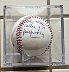 Don Sutton Signed Baseball Coa Authenticated Mba In Case Mlb  Dodgers W inscrip