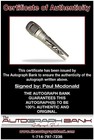 Paul Mcdonald American Idol Authentic Signed Microphone W  Certificate Mc112f1