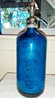 Vintage Dark Blue Abe Cohen Seltzer Bottle  czech 