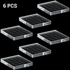 6pcs Clear Acrylic Stamp Blocks With Grid Lines For Diy Crafts   Scrapbooking