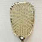 Antique Vintage Victorian Vanity Hairbrush Floral Embossed Silver Plated 10 