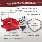 Red Dual Bearing Billet Side Cover - Upgrade For Predator 212cc Non - Hemi