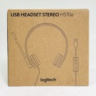 Logitech H570e Usb Headset Stereo Black Business Certified Noise Cancel New