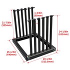 Black Steel Windshield Rack 5 Lite Auto Glass Cargo Rack W  Protection Pad