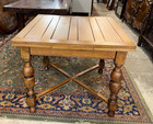 English Antique Oak  Draw Leaf  Table   Kitchen Table