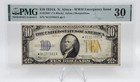 1934a  10 Us Silver Certificate North Africa Wwii Issue Star Note Pmg 30 Vf