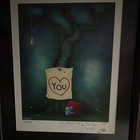 Fabio Napoleoni Signed Numbered    me   You 4ever    Print Matted  framed Heart Bird
