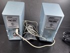 Bose Mediamate Computer Speaker Set Pair Ice Blue Tested   Working