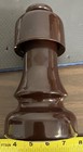 Rare   Unique Antique Porcelain Insulator - U-190 W  Cap