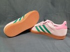 Adidas Gazelle C Girls Sneakers Suede Green Pink Size 3 New No Box 