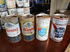 Lot Of 21 Vintage Beer Cans Empty Old Style Pabst Blue Ribbon Budweiser   More