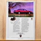 1990 Rover Cars Sterling 827sl Red Sedan Vintage Print Ad Car Auto Advert
