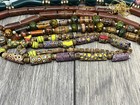 Mixed Lot Of Trade Beads Antique  Handblown Glass Beads  Wood   Ceramic Beads