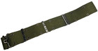 Usgi Military Vintage Nylon Od Green Pistol Web Belt Brass Buckle Large