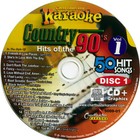Chartbuster 5009 -90 s Country Karaoke Cd g New 3 Disc In White Sleeves