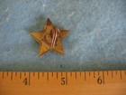 Russian Soviet Wwii Red Army Cap Pilotka Hat Badge Orignal Brass   Enamel