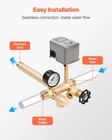 7pcs For Water Well Well Pure Brass Pressure Tank Tee Kit With 40 60psi Switch