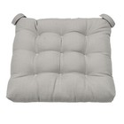 Mainstays Textured Chair Seat Pad  chair Cushion  Silver Color 15 5  X 16 