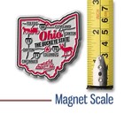 Ohio Premium State Magnet By Classic Magnets  2 2  X 2 4 