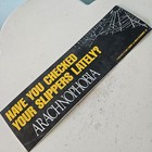 1990 Movie Arachnophobia Unused 11 25  Promotional Advertising Bumper Sticker  