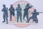 World War 2 Toy Soldiers - Usa Paratroopers Airborne- 54mm - Series 2 - W  Bases