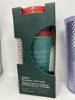 Starbucks 2019 Fall Winter Holiday Christmas Reusable Hot Cold Cups Studded Red