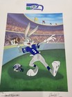 Looney Tunes Seahawks Warner Bros Bugs Bunny Hail Mary Football Litho Signed