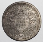 British India 1944 Silver One Rupee  j182 