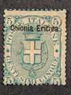 Colonial Italy Eritrea 1892 Scott  3 Mint Hinged Original Gum Hinge Remnant