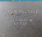 Vollrath 47708 Stamped Chrome Plated Steel Steak Weight W  Wood Handle
