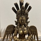 Antique South East Asian Indian Bronze Naga Hindu Snake Deity  8 5    Tall