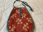 Vintage Sewing Pocket  Antique Fabrics  Hand Made By Sarah Havener Artist  Red