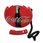 Vintage 1996 Coca-cola 12  Lighted Round Red Button Telephone Untested Excellent