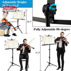 Dkovn 1 Pack Music Stand  With Music Sheet Clip Holder   Carrying Bag