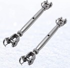 5pcs Turnbuckle Stainless Steel Jaw And Jaw Turnbuckle