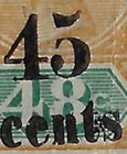 Seychelles 1893 Surcharge Scott 25  Sg 20  Qv 45c On 48c  Break In  5      a5638