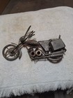 Handmade Metal Motorcycle Sculpture